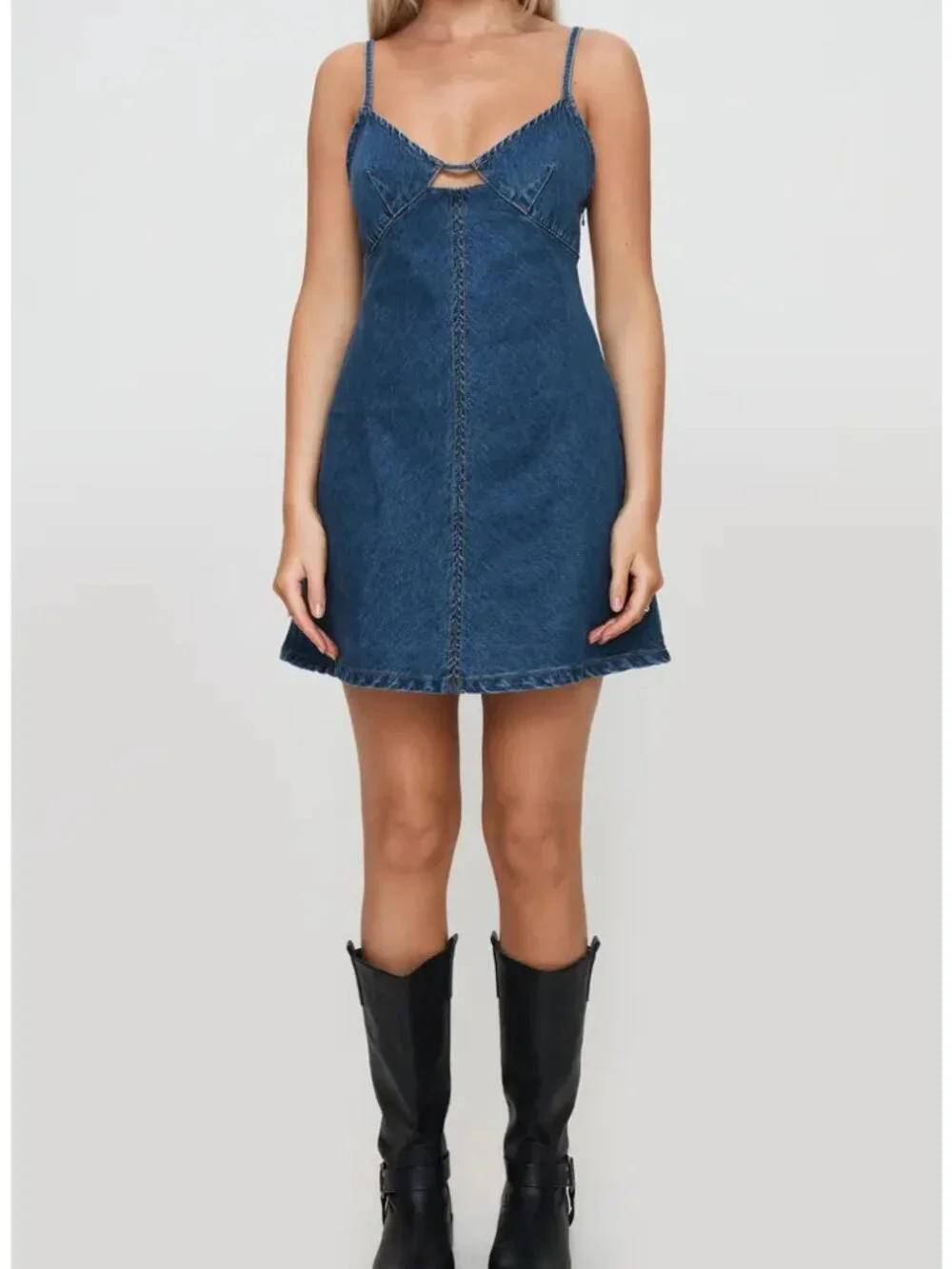 Princess Polly Denim Dress, NWT